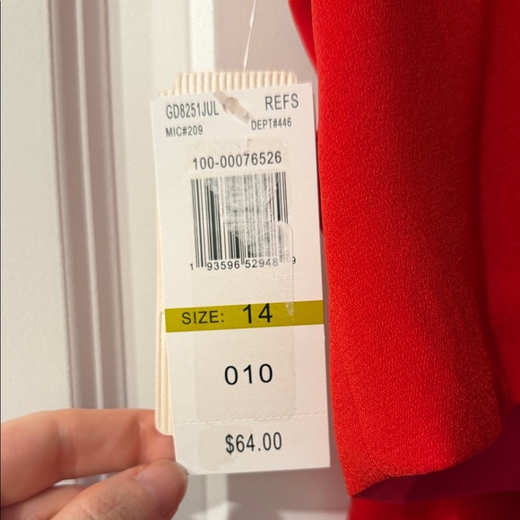 GB Girls Elegant Red Layered Dress - Picture 2 of 2